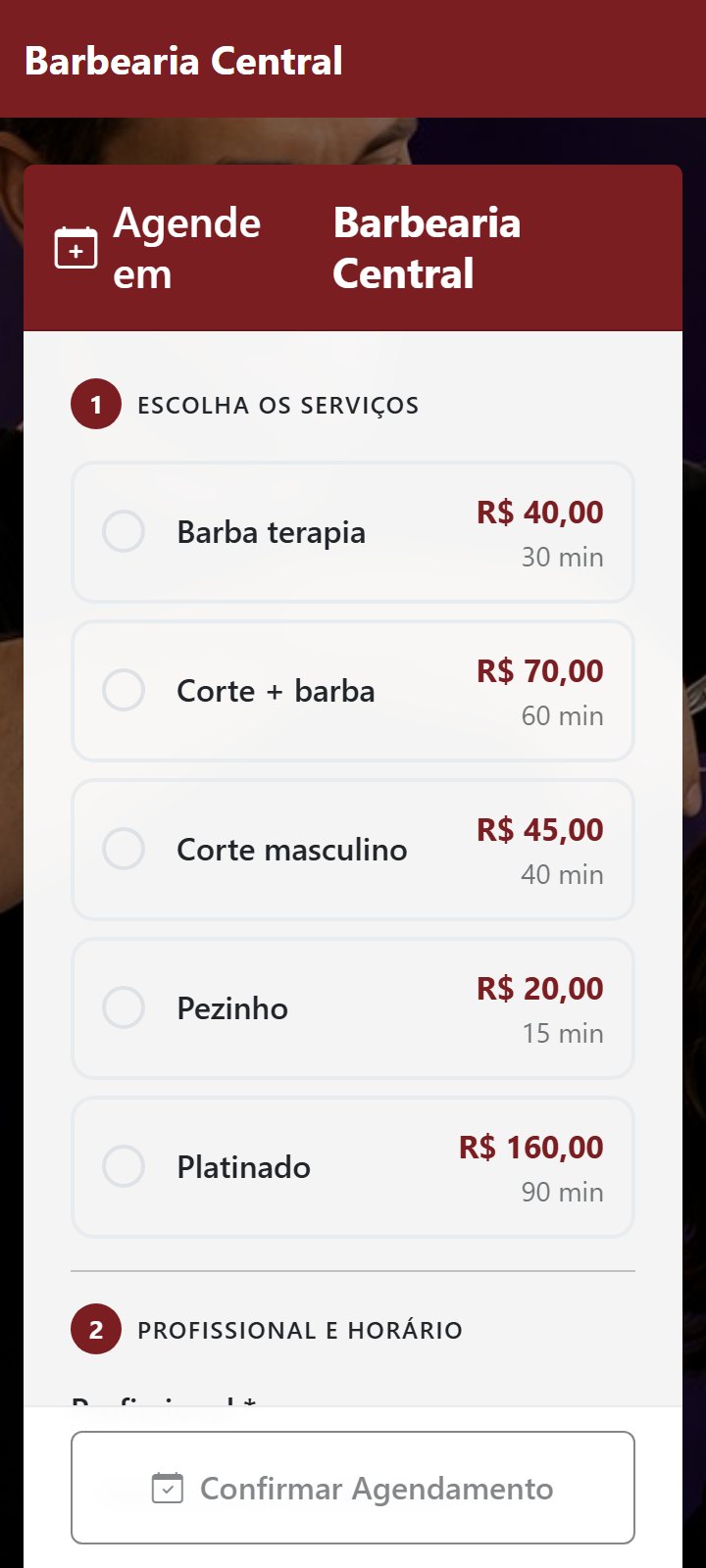 A página que seu cliente vê no celular